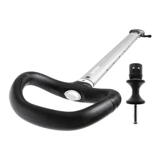 SPINLOCK Rorkultforlenger b&#248;yle 60-90cm silver alu - asym. h&#229;ndtak - diablofeste