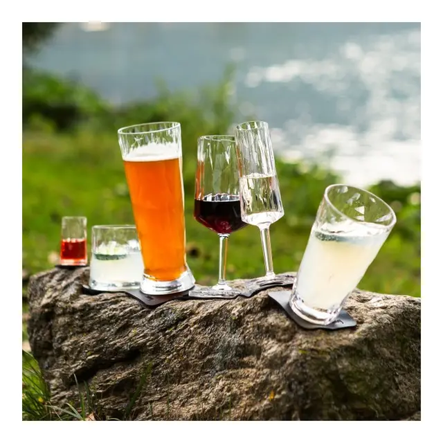 SILWY Magnetic Plastglass - Prosecco 2 stk glass og magnetpads 