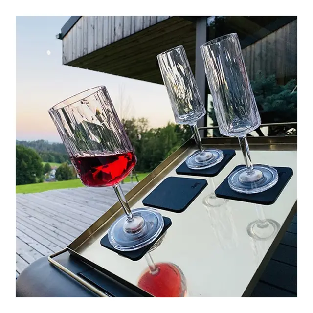 SILWY Magnetic Plastglass - Prosecco 2 stk glass og magnetpads 