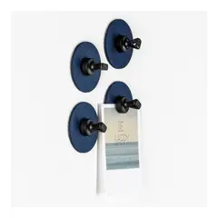 SILWY Magnetic Pin 4 stk pins og 4 bl&#229; magnetpads