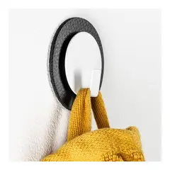 SILWY Magnetic Hook 1 stk hvit krok og sort magnetpad