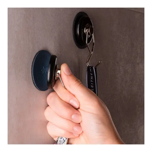 SILWY Magnetic Hook 1 stk rund krok og blå magnetpad 