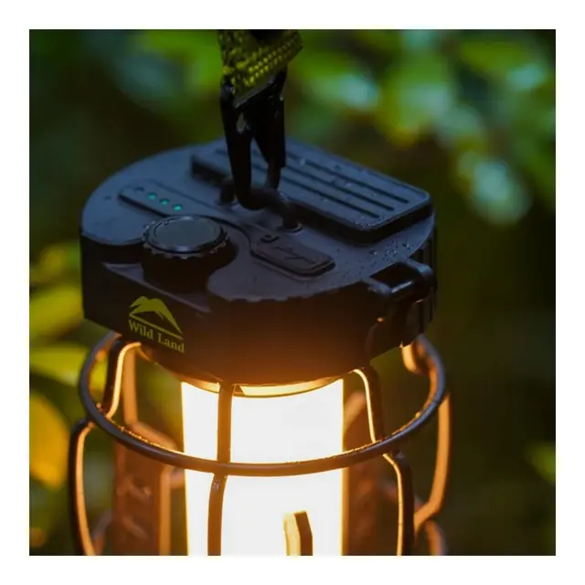 EVEBASE Wild Land Thunder - Lykt Sort, LED 