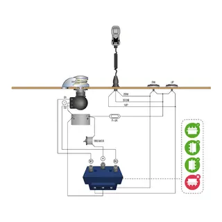 ITALWINCH SMART PLUS 1500W 24V - 10mm Ankervinsj for b&#229;ter mellom 9-14meter