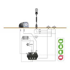 ITALWINCH IKI PRO 800W 12V Ankervinsj med 8mm kabelar - DIN766