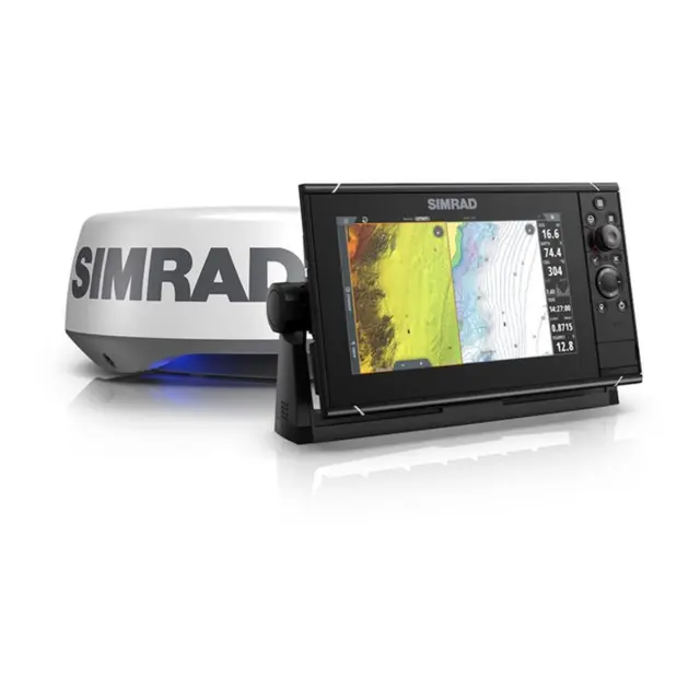 SIMRAD NSS9 evo3S & HALO20+-radar med enkelt verdenskart 