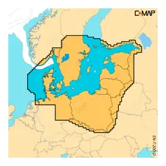 C-MAP Discover X Sjøkart for kartplotter M-EN-T-200-D-MS: Skagerrak og Baltikum