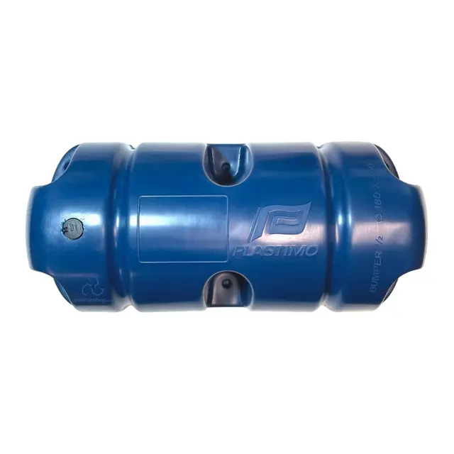 PLASTIMO Bumper® - Blå 1/2 - 180x400mm Luftfylt bryggefender - Rett 