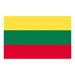 Gjesteflagg - Litauen Vevet polyester - 30x19 cm