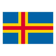 Gjesteflagg - Åland 35cm Vevet polyester - 30x19 cm