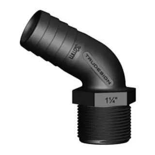 TRUDESIGN 90923 Slangnippel 120°, utv. 1¼" x 32 mm slang