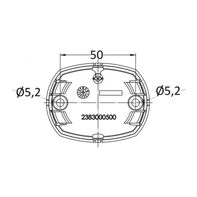 AQUA SIGNAL Lanterna  34 Akter Sort, LED, Akter 