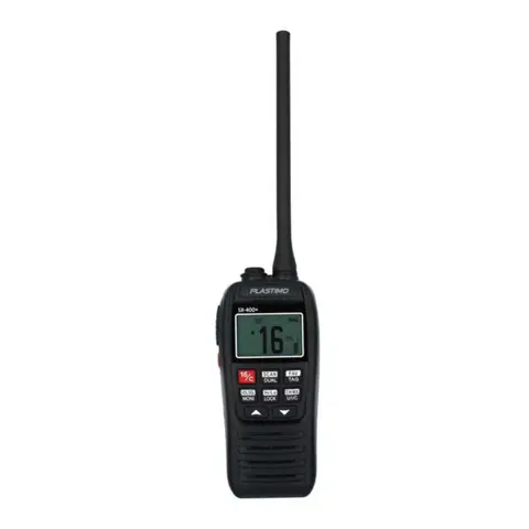 PLASTIMO VHF Sx-400+ portabel B&#230;rbar VHF Sx-400+ 5W Sendereffekt