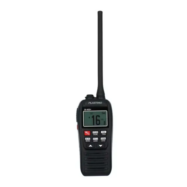 PLASTIMO VHF Sx-400+ portabel Bærbar VHF Sx-400+ 5W Sendereffekt 