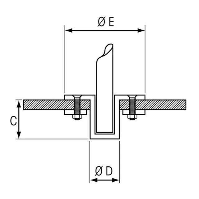 PLASTIMO Davit Maks belastning 100 kg. Leveres i par 