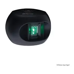 AQUA SIGNAL Lanterna  34 Styrbord Sort, Led, Styrbord