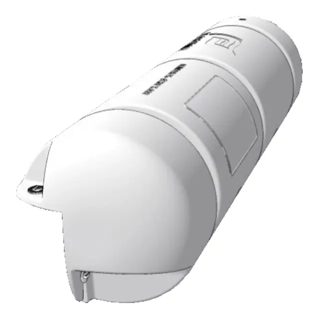 PLASTIMO Bumper® - Hvit 3/4 - 180x400mm Luftfylt bryggefender - 90° vinkel 