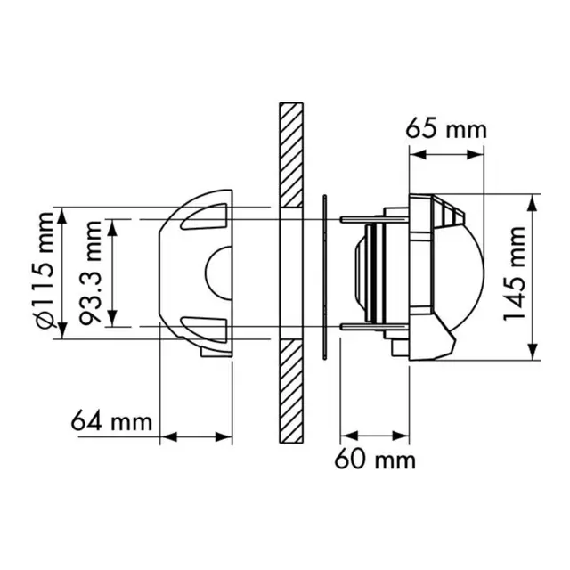 PLASTIMO Kompass Contest 130 svart svart ros 