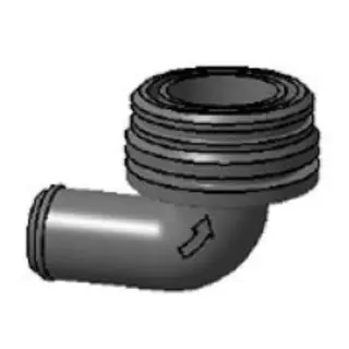 PLASTIMO Anslutning vinkel &#216;25mm utlopp 925/1038