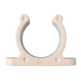 Nylon hakeklemme 25 mm, hvit