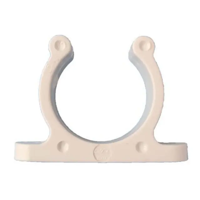 Nylon hakeklemme 25 mm, hvit 