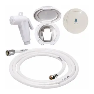 PLASTIMO&#160;Dusjholder med dusjh&#229;ndtak og&#160;3 meter slange