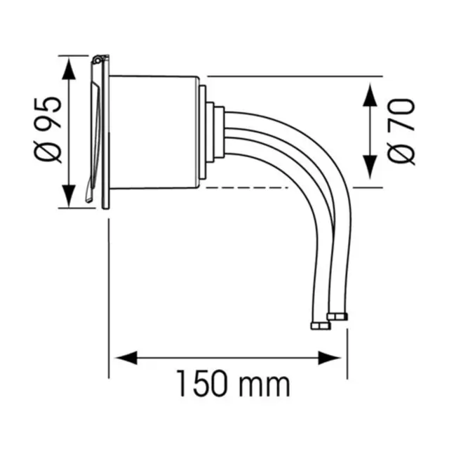 PLASTIMO Blandebatteri for innfelding 
