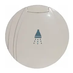 PLASTIMO&#160;Boks for dusjhode Kun innfellingsboks m/ lokk