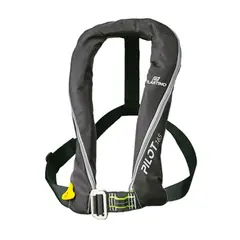 PLASTIMO Vest Pilot 165n automatisk med sele, Svart
