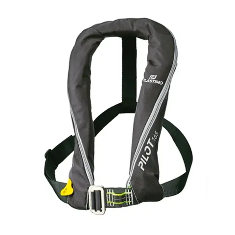 PLASTIMO Automatisk Vest Pilot 165N Med sele - Sort