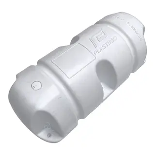 PLASTIMO Bumper&#174; - Hvit 1/2 - 180x400mm Luftfylt bryggefender - Rett