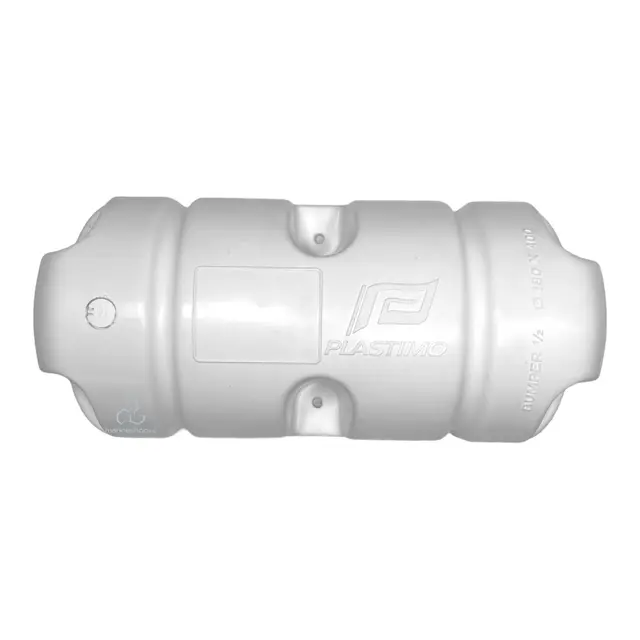 PLASTIMO Bumper® - Hvit 1/2 - 180x400mm Luftfylt bryggefender - Rett 