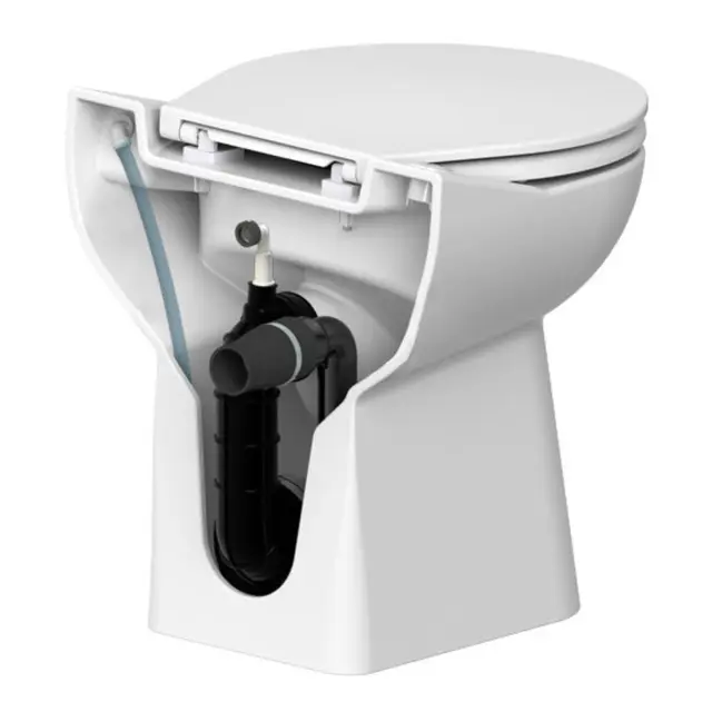 SANIMARIN C43 Comfort Luxe 24V Toalett 24V, Elektronisk spyling 