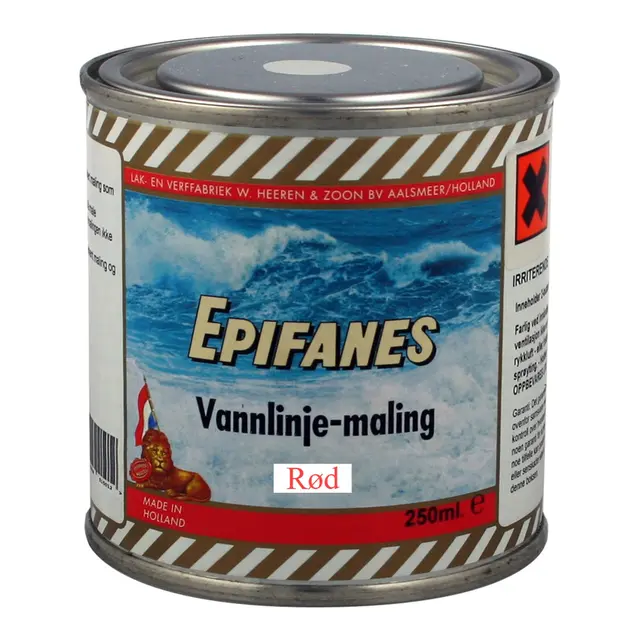 EPIFANES Vannlinjemaling, 250 ml Rød 