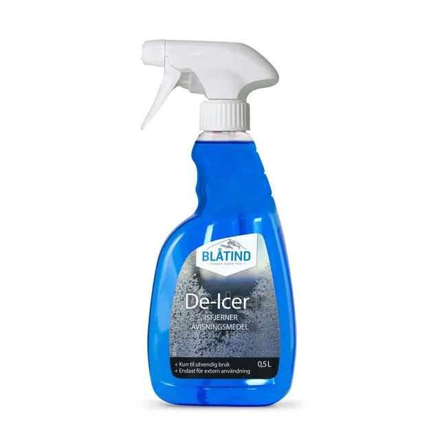 BLÅTIND De-Icer - sprayflaske Fjerner is fra glass og ruter 
