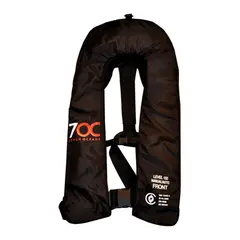 7OC Oppblåsbar vest DeLux Sort