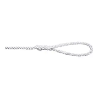 ROBLINE Rapallo fort&#248;yningsline - hvit &#216;12mm x 6m - tvinnet - l&#248;kke/tamp