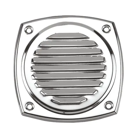 Ventilrist rustfri 304 107mm Uten stuss. Avstand skruehull 90mm. 