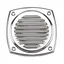 Ventilrist rustfri 304 107mm Uten stuss. Avstand skruehull 90mm.