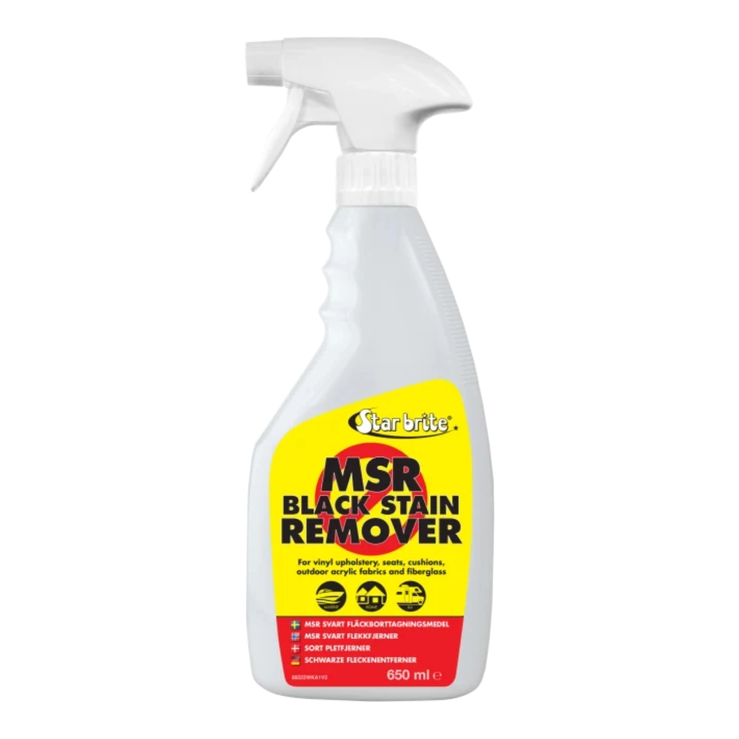 STARBRITE MSR Black Stain Remover 650ml - Mugg og jordslagsfjerner