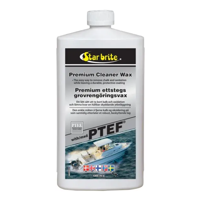 STARBRITE  Premium Cleaner & Wax 1L -alt i ett polering og voks 
