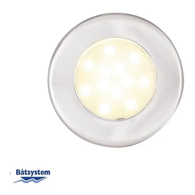 BÅTSYSTEM Downlight Corona LED Polert Stål - Ø: 78mm - IP65 