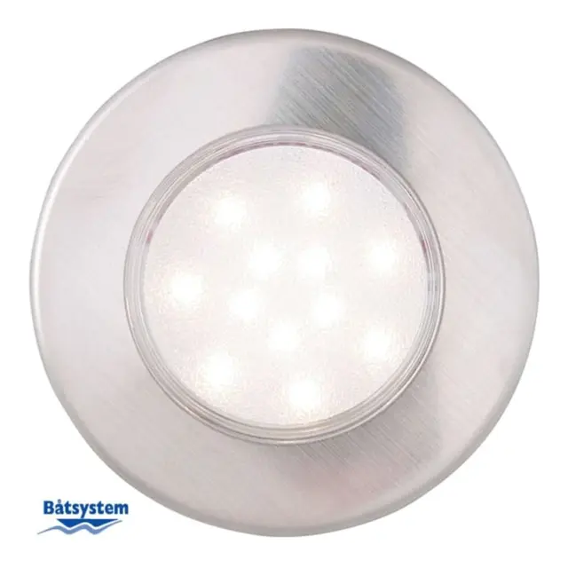 BÅTSYSTEM Downlight Corona LED Polert Stål - Ø: 78mm - IP65 