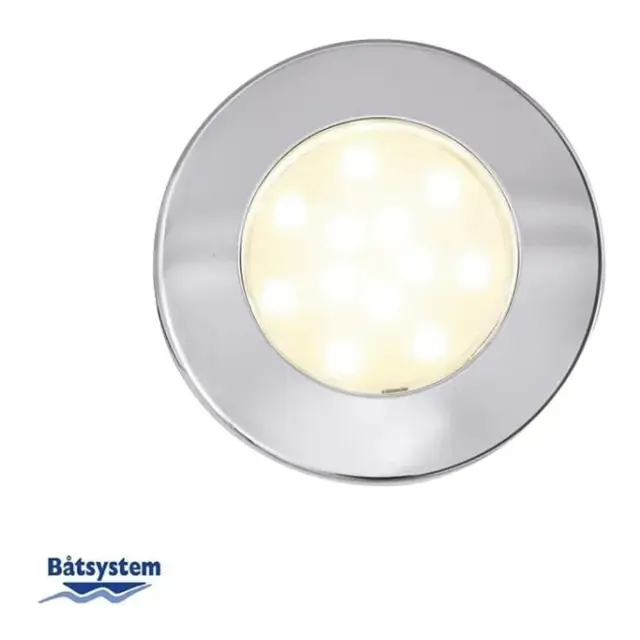 BÅTSYSTEM Downlight Corona LED Polert Stål - Ø: 78mm - IP65 