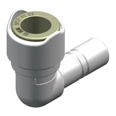 WHALE Quick Connect 15mm - 2pk 90&#176;&#160;Hun/han Vinkel 2pk