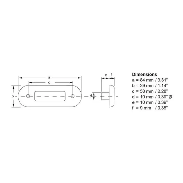 HELLA MARINE Trinnlys LED , rødt lys 12/24V - syrefast 