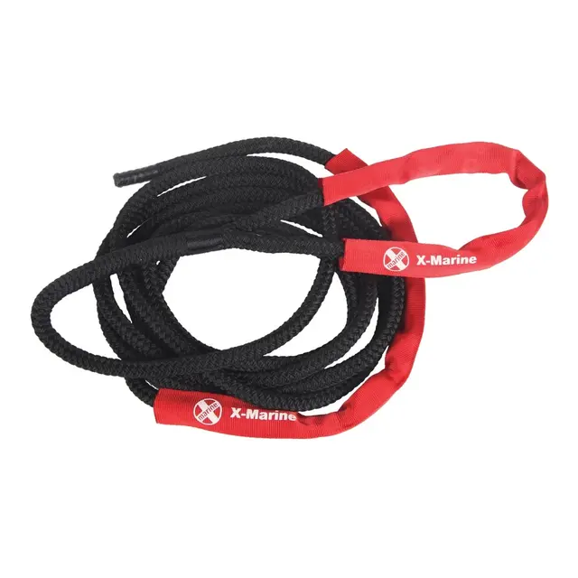 Fortøyningsline flettet - Sort Ø16mm x 10m - med slitehylster 