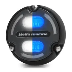 HELLA MARINE Apelo A2 - Undervannslys Sort -30W -  Bl&#229;tt / hvitt lys - 3000LUM