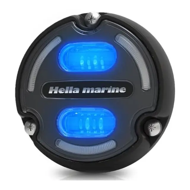 HELLA MARINE Apelo A2 - Undervannslys Sort -30W -  Blått / hvitt lys - 3000LUM 