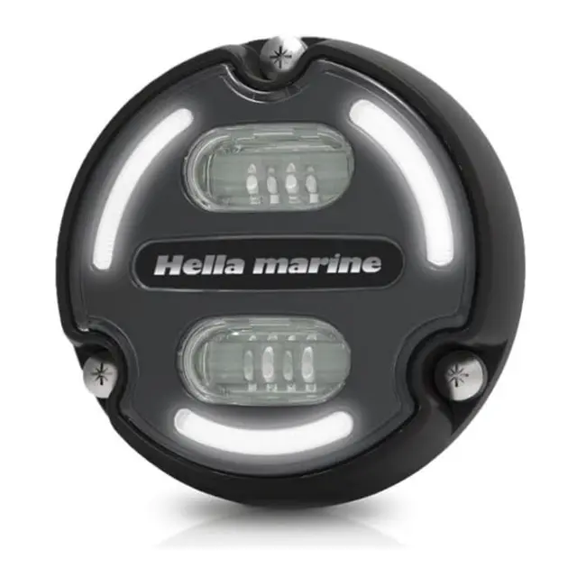 HELLA MARINE Apelo A2 - Undervannslys Sort -30W -  Blått / hvitt lys - 3000LUM 